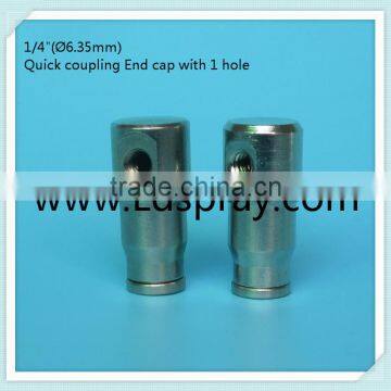 1/4" High Pressure Quick Coupling Slip Lock End Cap Fittings Connectors With 1hole ,2hole,without Hole photo-2