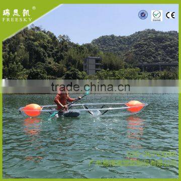 PC 2 Seat Clear Bottom Peddle Kayak Transparent for Sale photo-5