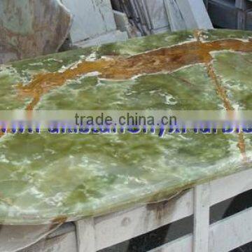 HOT SALE POPULAR DARK GREEN ONYX TABLE TOPS COLLECTION