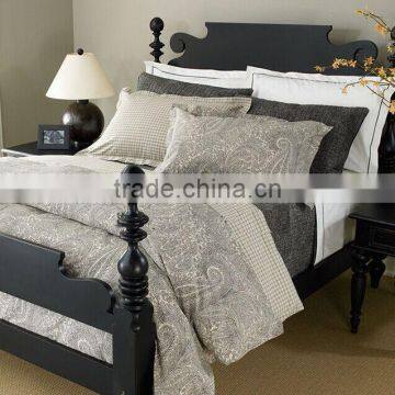 American Style Solid Wood Double Bed, Post-modernism Simple Wooden Bed, Customized Color Double Bed (BF01-X1160) photo-3