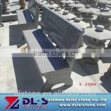 Polished garden stone bench