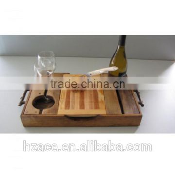 Rustic Pallet Wood Serving Tray with Cutting Board