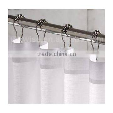 Shower Curtain Hooks Rings,Polished Chrome Metal Bathroom Shower Curtain Hooks photo-2