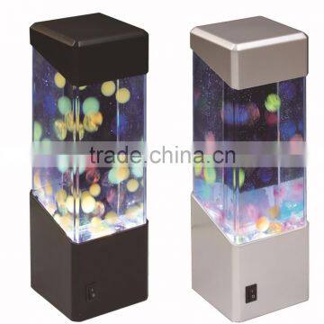 Hot-selling Table Decorative Mini Aquarium With LED Light, Desk Jellyfish Light Fish Tank, Flashing Color Volcanic Light photo-6