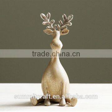 Resin Gold Deer Figurines Novelty Product Best Toys for 2016 Christmas Gift photo-5