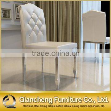 Modern Appearance Stitching PU Back Dining Chair photo-3
