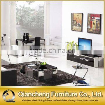 Simple Marble Top Dining Table With 4 Stainless Steel Legs photo-5