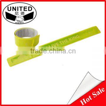 PVC Wrist Band Custom Reflective Promotional Gift Slap Bracelet