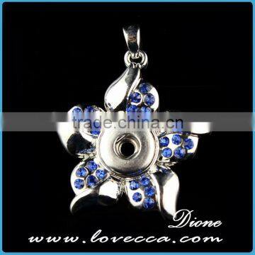 Manufacturer DIY Snap Button Beautiful Design for Women Fashion Interchangeable Alloy Snap Button Necklace photo-3