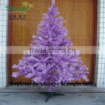 SJZJN 1528 purple Colour Hot Sale Decorative Christmas Tree/Fashion Colour And Beautiful Design Neddle Tree