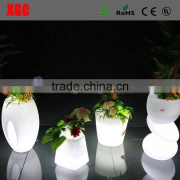 lighted outdoor flower pots made of PE plastic GD125