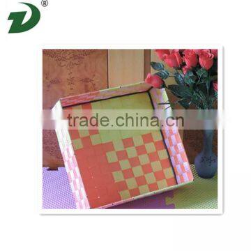 New Arrived Recycled Paper Rectangular Woven Large Storage Baskets With Lids photo-3