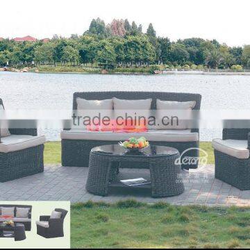 rattan sofa/ 4pcs sale outdoor rattan furniture /outdoor sofa