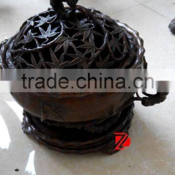 bronze censer statue for home decoration