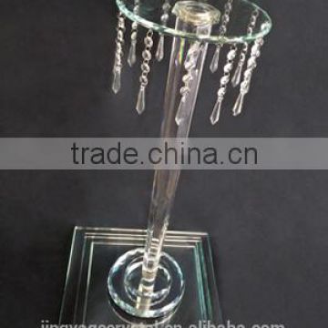 classic crystal flower stand for wedding tables