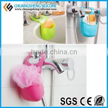 Bathroom Silicone Bag, Hanging Soap Bag photo-4