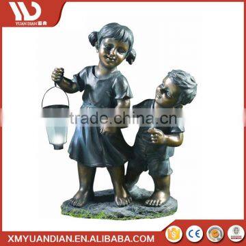 Art Work Resin Craft Decorations Garden Led Solar Light With Timer photo-3