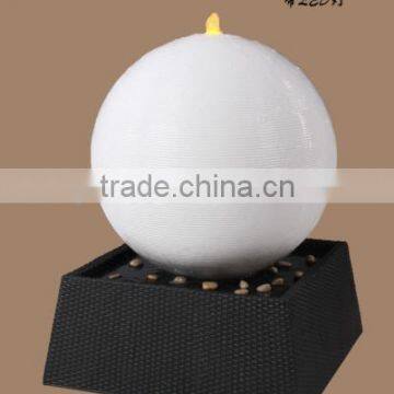 60cm ball water fountain and square base