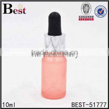 10ml Pink Empty Personal Care Perfume Essential Oil Glass Bottle Manufacturer Mexico Golden Aluminum Dropper Cosmetics Wholesale photo-6