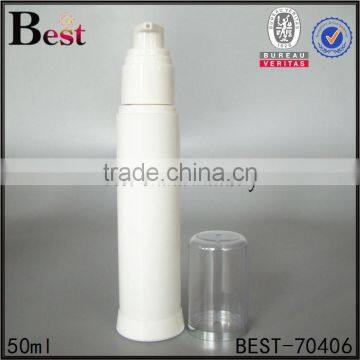 2017 High Quality 50ml Plastic Spray Bottle White Color Plastic Spray Bottle Round Shape Plastic Spray Bottle With White Pump photo-2