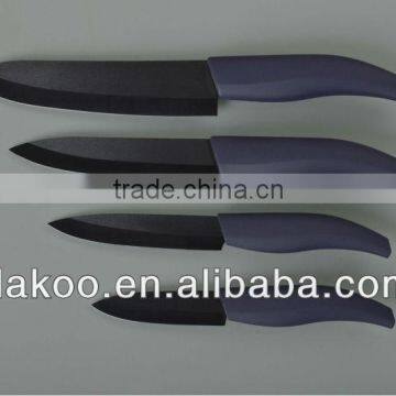 4 Pieces Purple Handle Zirconia Ceramic Knife With PVC Box