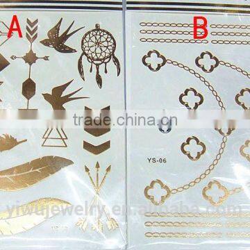 T001-021 Beauty Body Art Tattoo Sticker Cheap Glitter Men Tribal Tattoo Design
