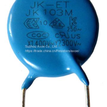 Y2 Radial lead Safety Ceramic Capacitor X1 400VAC Y2 300VAC