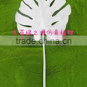 Artificial monstera deliciosa leaf ,sliver golden glitter leaves,wedding decoration