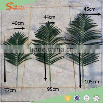 songtao fake plastic palm leaves artificial palm tree leaves for sale