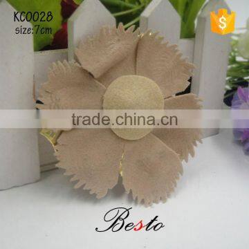 Fashion Vintage Metal Felt Brown Shoe Flower for Women Shoes photo-3