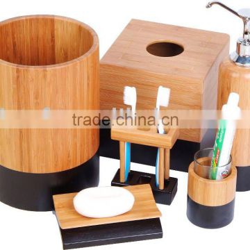 Bamboo bathroom set