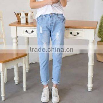 New Fashion Jeans Pants Korean Style Cutting Ladies Skinny Jeans photo-3
