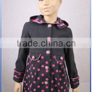 2016 Wholesale Children's Boutique Clothing Long Winter Coats Girls Coat