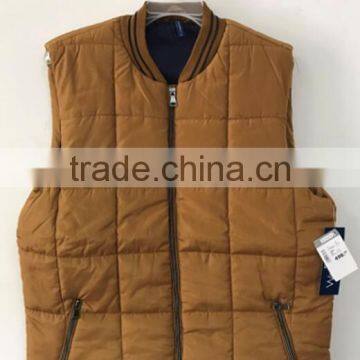 75D memory winter coat sleeveless men warm vest