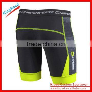 High quality custom sports fitness gym and running tight shorts authentic wear