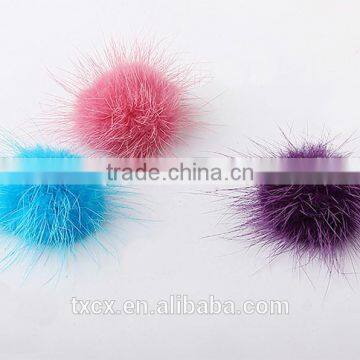 CX-A-07 Mink Fur Adornment Real Mink Fur Pom Pom photo-2