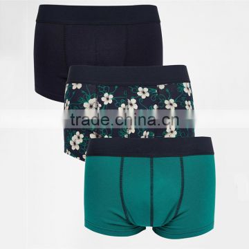 Custom 3 pack boys wearing briefs with floral print