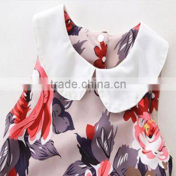 White Collar Bodysuit Vintage Black Floral Newborn Baby Clothes Romper Apparel photo-3