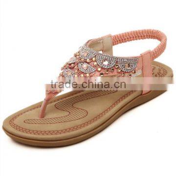 Zm50192b 2017 New Style Women Sandals Wholesale Sweet Beach Shoe Lady photo-3