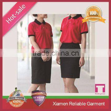 Custom top quality blank cheap restaurant waiter uniform by clothing manufacturer