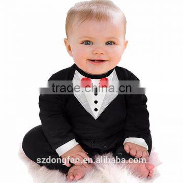 Newborn Baby Clothes Romper Baby Boy Clothes Tie Gentleman Toddler One-pieces Jumpsuit Baby Clothes 0-24 Month