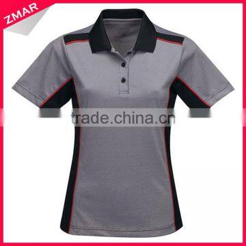 Ladies Sport Custom Design High Quality Dry Fit Polo Shirts Wholesale China