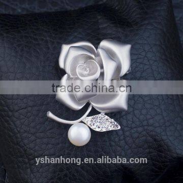 Wholesale Factory Price Rose Flower Grace Brooch in Stock for Wedding photo-3