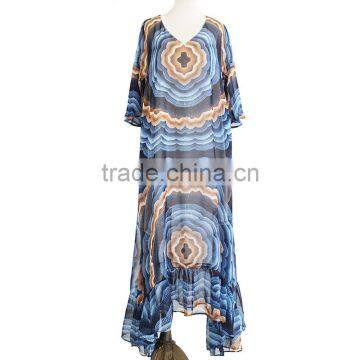 Z&M Maxi Beach Dress Ladis Maxi Dress Floral Maxi Dress Sleeveless photo-4
