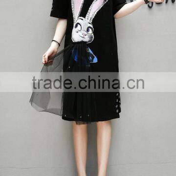 Z&M New Women Latest Fashion Dress Cartoon Dress Sheath Dress photo-3