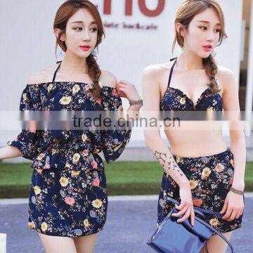 Womens Conversative Bikini Set Push up Padded Swimwear Casual Fashion Swimsuit Beachwear photo-4