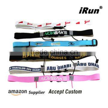 Reflective Elasticated Black Race Number Belt Kids Adjustable Running Outdoor Bibs Holder Belt - Amazon/eBay Supplier photo-3
