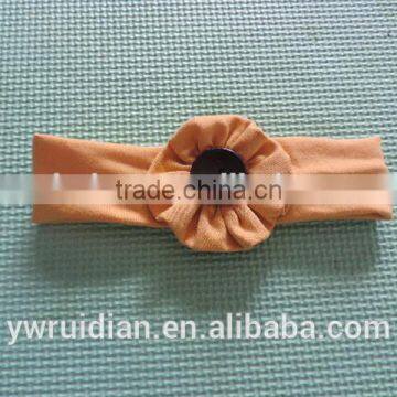 Kids Girl Flower Raglan Hairwear Persnickety Remake Cotton Bowknot Baby Girl Headbands Children Button Hairband Wholesale 2016 photo-6