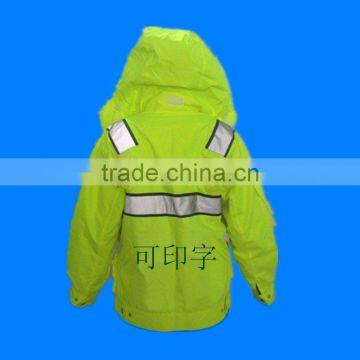 High Reflective Oxford Waterproof Breathable Raincoat Safety Clothes With Pockets photo-2