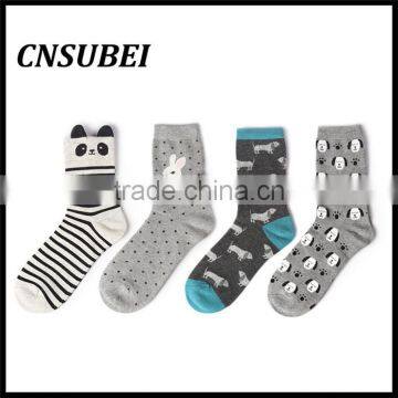 Shaoxing Socks Factory Cute 3D Cozy Cartoon Design Young Girl Teen Tube Cartoon Socks for Wholesale photo-2